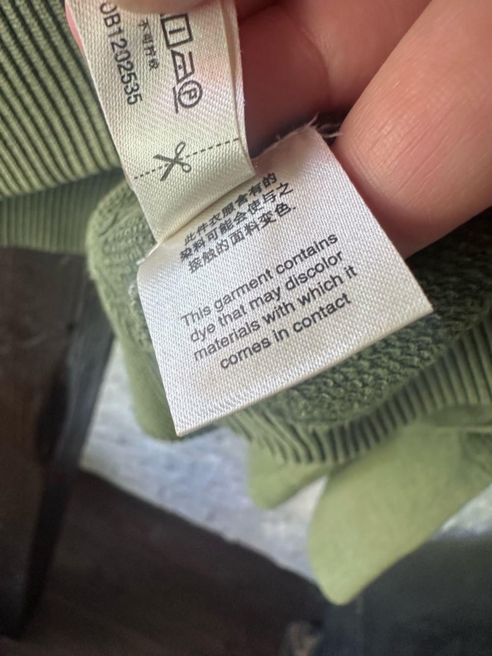 FP Movement by Free People Olive Green Washed Pullover Boho Sweatshirt Size M - Picture 4 of 9